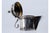 Glass Jug with Reliefs on the Neck and Silver Hinged Lid For Sale - Image 5 of 11