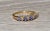 Early 21st Century The Adelfa: Ladies 14K Gold Band set with Tanzanite and Diamonds For Sale - Image 5 of 9