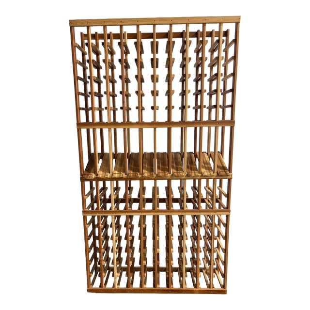 Heart of Redwood 150 Bottle Wine Rack, 21st Century For Sale