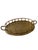This is a small brass tray made in India in a bamboo style and perfect as a receptacle for small items of jewelry or a...