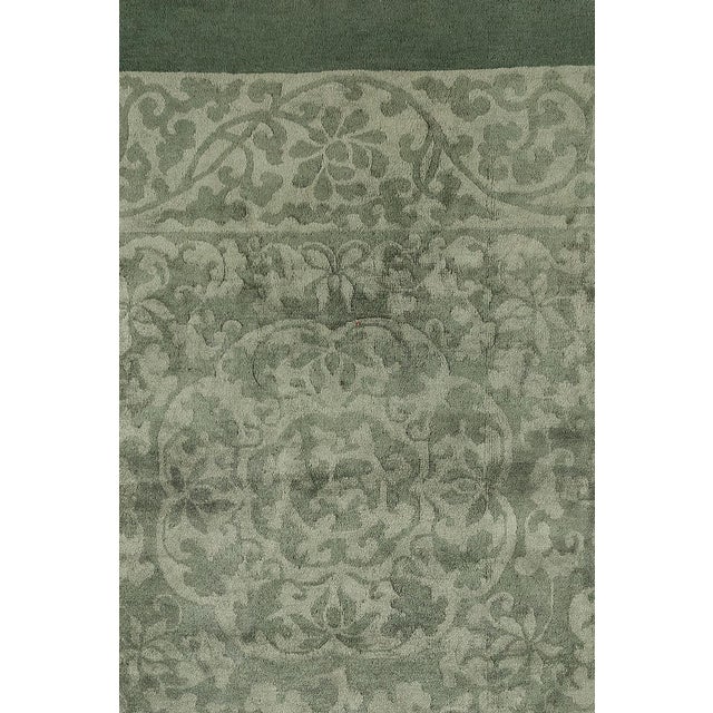 Large Antique Green Chinese Rug For Sale In New York - Image 6 of 8