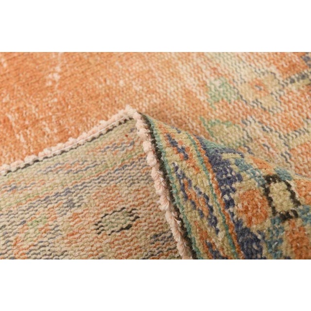 Vintage Wool Faded Rug For Sale - Image 13 of 16