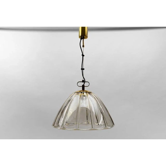Mid-Century Modern Smoked Glass Pendant Lamp from Limburg, 1960s For Sale - Image 6 of 7