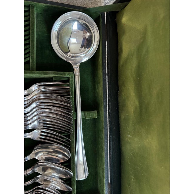 Silver Vintage Christofle Silver Plate Cutlery - Set of 36 Piece For Sale - Image 8 of 13