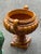 Monumental Glazed Ceramic Campana Urns on Pedestals 42" a Pair For Sale - Image 4 of 12
