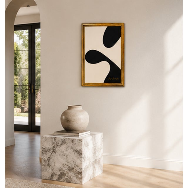 Linen Midnight Current Painting Framed by Bryan Boomershine For Sale - Image 8 of 9