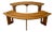 Curved Benches S38A by Pierre Chapo for Ebenisterie Seltz, France, 1970s, Set of 2 For Sale