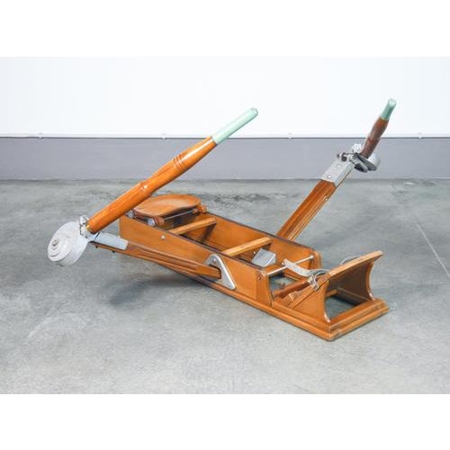 Vintage Lamborghini Rowing Machine in Beech For Sale - Image 10 of 18