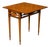 French 19th Century Burlwood Folding Table with Inlaid Accents and Diamond Motif For Sale