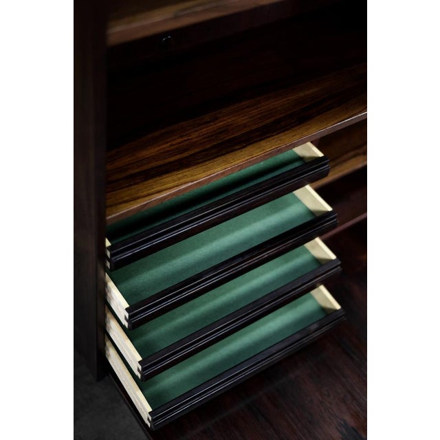 Mid-Century Modern Scandinavian Rosewood Highboard with Bar from Æ. Jensen & T. Mølholm, 1960s For Sale - Image 14 of 18