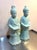 1960s Maitland-Smith Celadon Ceramic Asian Figurines / Statues Set of Two For Sale - Image 5 of 7