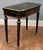 Elegant French ebonised card table in the Napoleon III taste Decorative floral marquetry to the frieze with fine gilt...