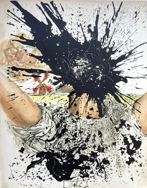 Salvador Dali, Don Quixote, 1957, Lithograph