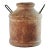 2000s Terracotta Pottery Vase With Metal Handles For Sale