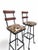 Wood Vintage Brutalist Barstools, 1970s, Set of 6 For Sale - Image 7 of 8