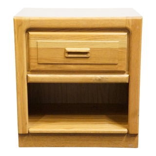 Stanley Furniture Oak Contemporary Modern 22" Open Cabinet Nightstand 77614-80-33230 For Sale