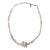 Freshwater Pearl Necklace With Silvertone Clasp and Chain Designed by Matthew Izzo For Sale