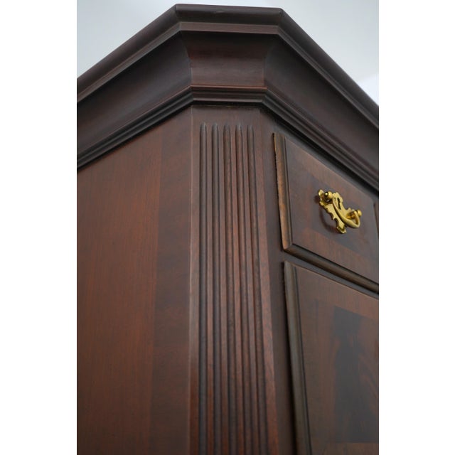 Century Large Mahogany Banded Chest on Chest For Sale - Image 13 of 16
