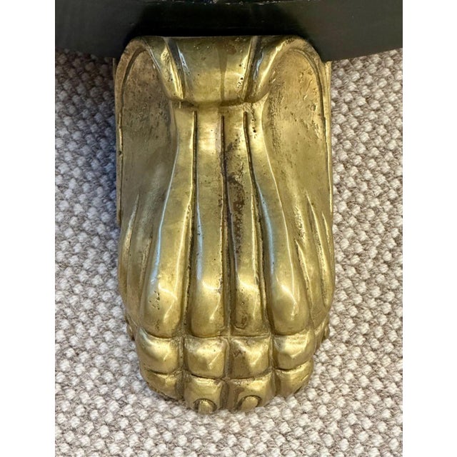 Mid 19th Century 19th Century Italian Continental Centre Table, End or Card Table, Bronze Feet For Sale - Image 5 of 12