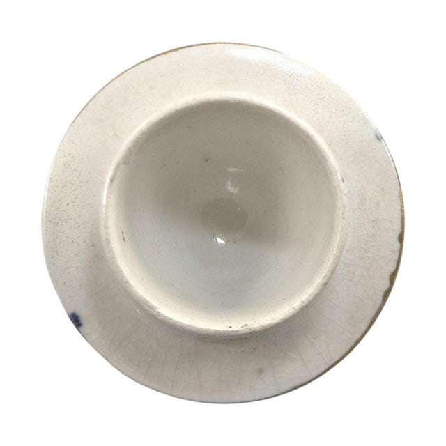 Ceramic Scale Blue Revival Silicon China Covered Vase from Booths, 1900s For Sale - Image 7 of 12