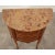 French French Vintage Marble Top Demilune Chest For Sale - Image 3 of 10
