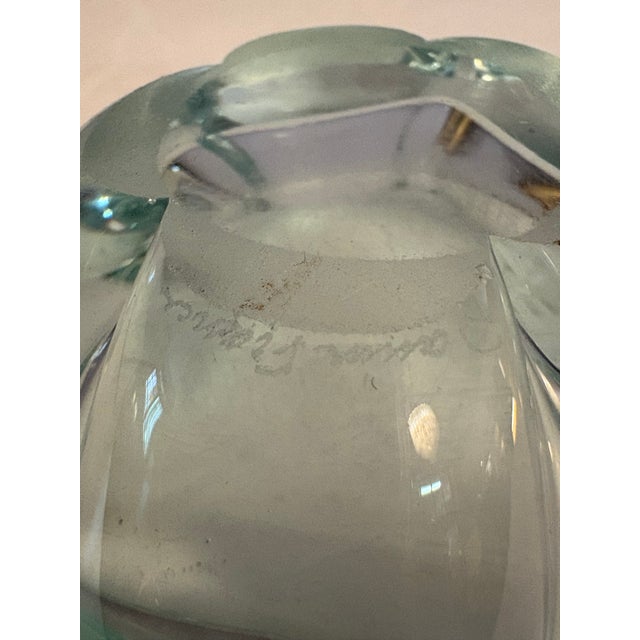 Glass Flower Ashtray from Daum Nancy, France, 1950s For Sale - Image 7 of 9