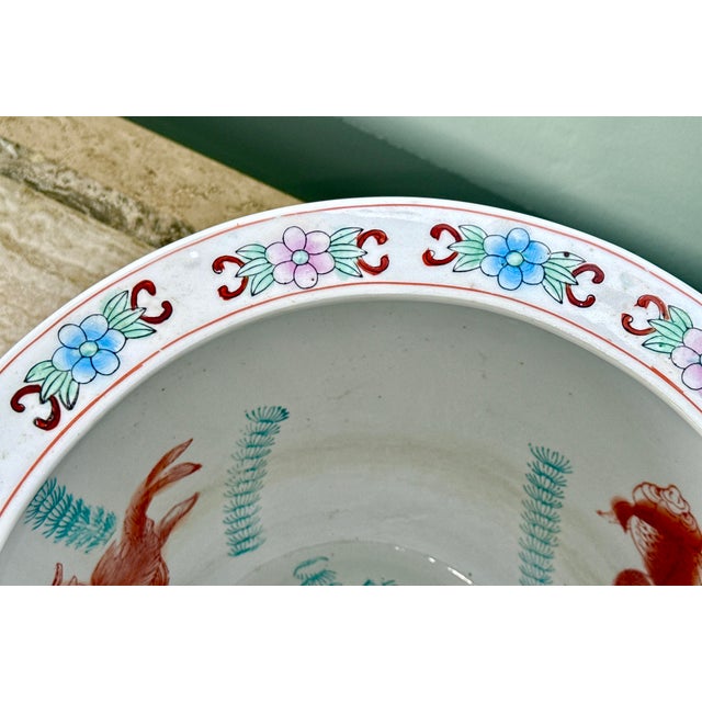 Mid 20th Century Chinese Chinoiserie Fishbowl Planter For Sale - Image 4 of 11