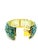 Bochic “Capri” Vintage Natural Blue Topaz Cuff Set In 18K Gold & Silver Natural Blue Topaz - 47 Carats The Bochic "Capri"...