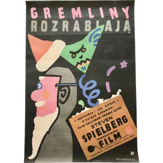 Gremlins Movie Poster by Jan Młodożeniec, Poland, 1985 For Sale