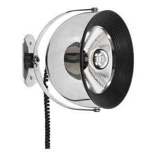 Mid-Century Spot Lamp in Chrome attributed to Gae Aulenti for Stilnovo, Italy, 1970s For Sale