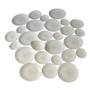 Eva Zeisel Hallcraft Fantasy 27-Piece Dinnerware Set - Dinner Salad Bread Plates