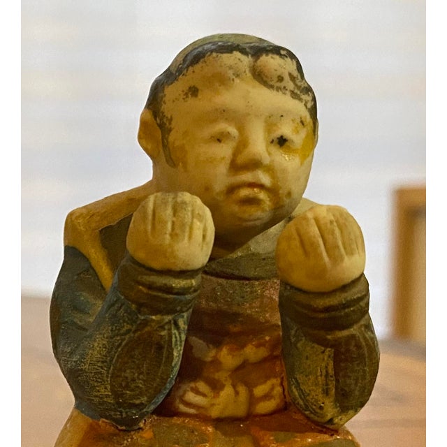 Antique Chinese Scholar or Immortal Worshiping, Kneeling Reading? (Tao Scroll) I believe this to be an antique Chinese...