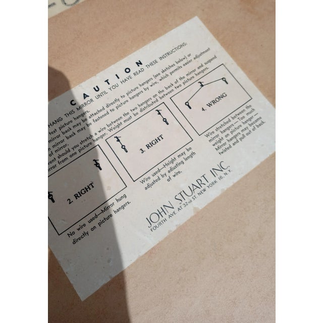 John Stuart Vintage John Stuart Curvy Gold Leaf Black Wall Mirror For Sale - Image 4 of 7