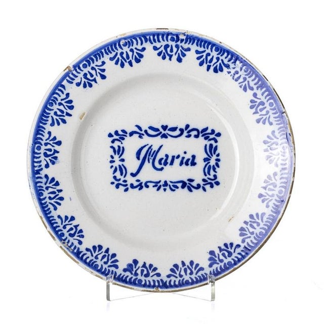 19th Century Talking Earthenware Plate For Sale - Image 6 of 6