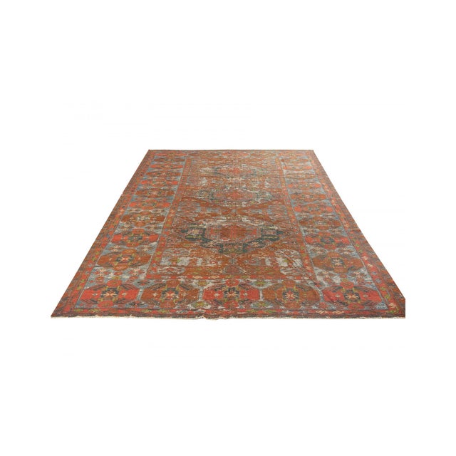 Antique decorative Caucasian sumaq kilim rug. Approximately 100-120 years old. In good condition.