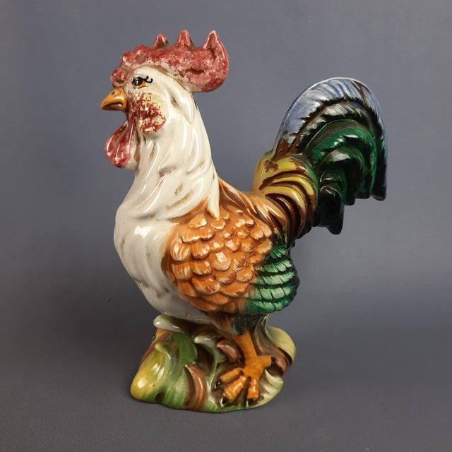 Multicolored Ceramic Rooster, Italy, 1970s For Sale - Image 6 of 18