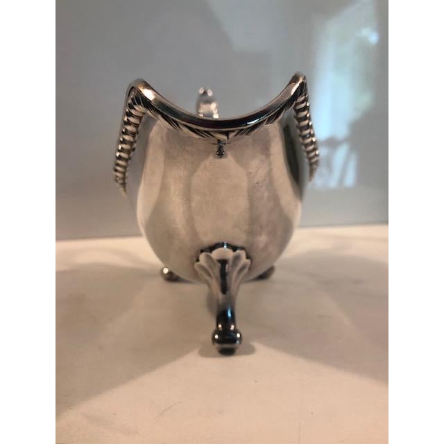 Metal 1940s Silverplate Gravy or Sauce Boat For Sale - Image 7 of 7