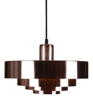Roulet Pendant Lamp in Copper by Jo Hammerborg for Fog & Mørup, Denmark, 1963
