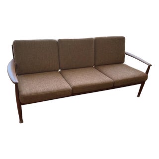 1960’s Mid Century Modern Danish Teak Sofa Designed by Grete Jalk For Sale