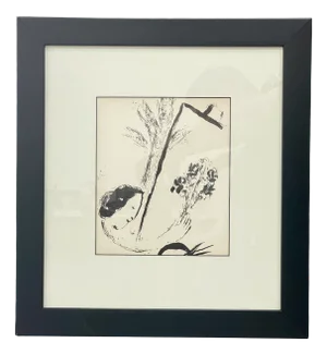 Marc Chagall, Bouquet in Hand, Original Lithograph, 1957