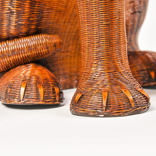 Exquisite Vintage Woven Wicker Dog Basket Shanghai Handicrafts For Sale - Image 15 of 18