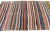 Mid 20th Century Colorful Vintage Striped Rag Runner For Sale - Image 4 of 7