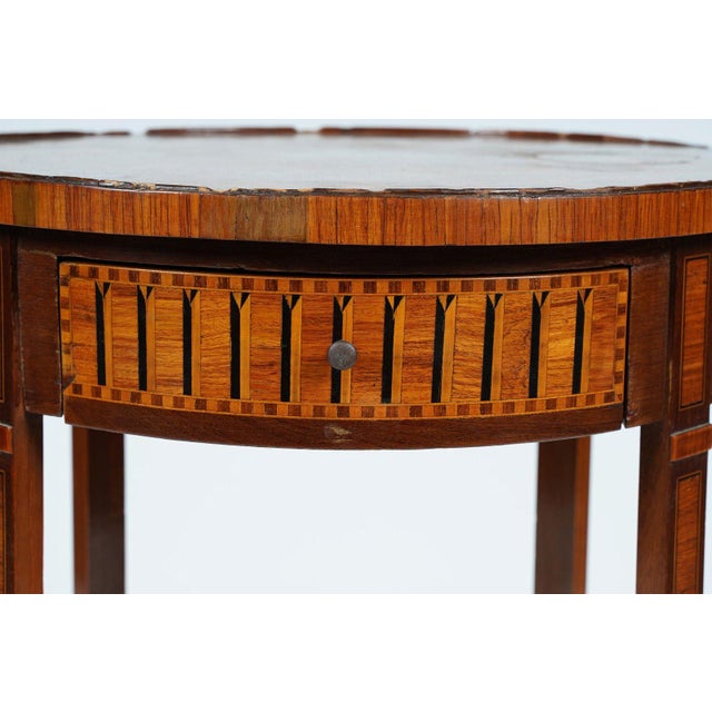 Sienna Antique Late 19th Century French Louis Xv Style Marquetry Occasional Table For Sale - Image 8 of 12