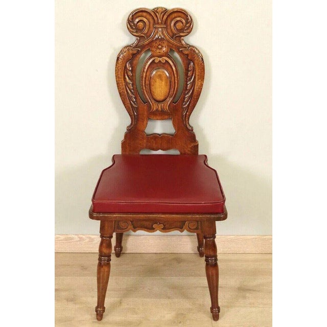 Italian Renaissance Style Chairs in Carved Walnut, Set of 6 For Sale - Image 5 of 7