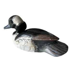 Vintage Hand Painted and Hand Carved Signed Buffelhead Drake