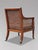 Regency Caned Mahogany Library Bergère Armchair, 1810s For Sale - Image 10 of 14