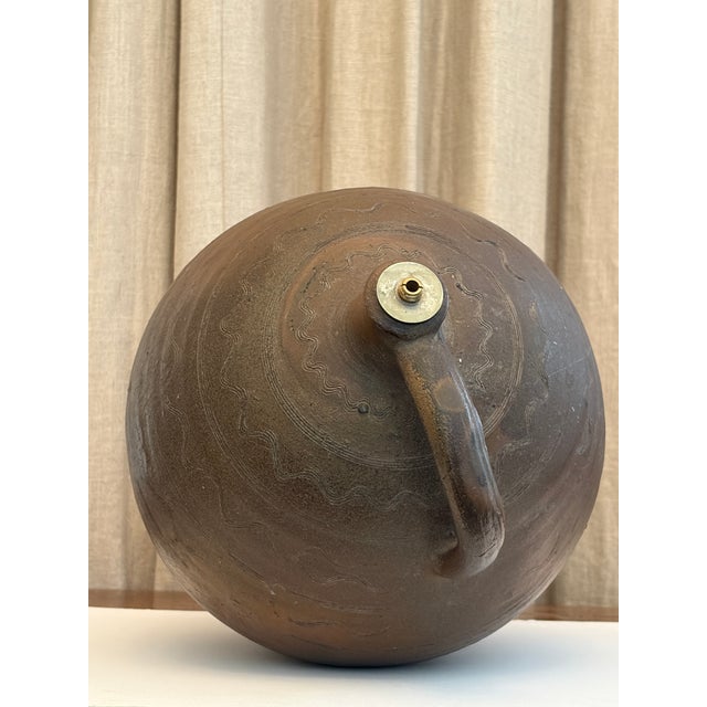 1950s South of France Pottery Water Vessel For Sale - Image 4 of 7