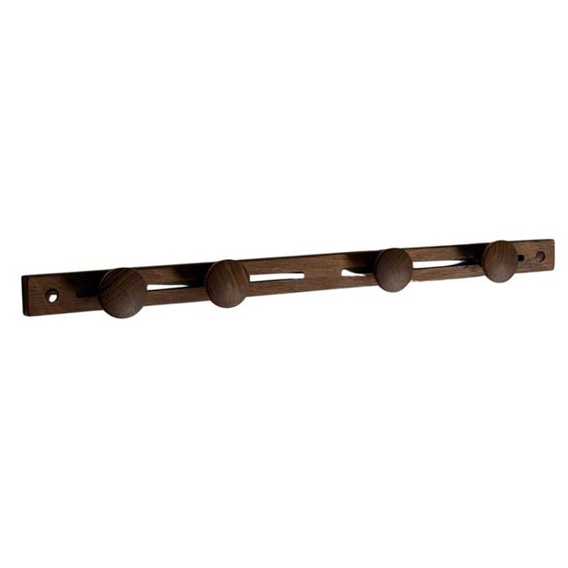 Teak Wall Coat Rack, 1970s For Sale - Image 6 of 6