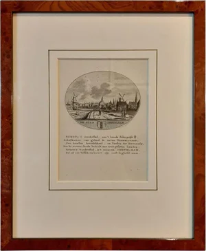 View of the Spaarndammerdijk in Amsterdam, 1795, Paper, Framed