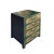 This is a handmade Chinese accent decorative end table nightstand with distressed teal green #213f39 mix base color. The...